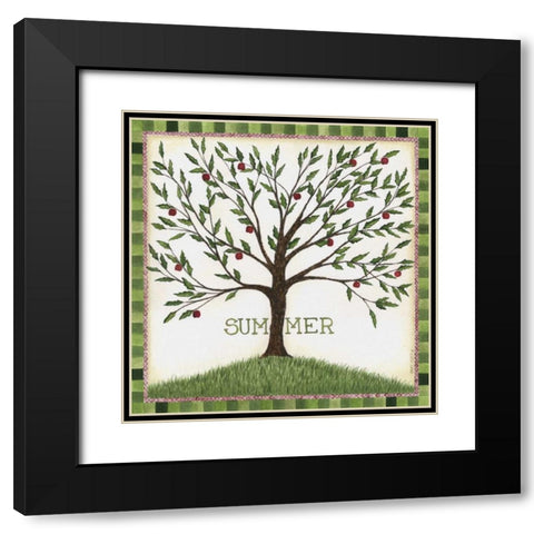 Summer Black Modern Wood Framed Art Print with Double Matting by Shamp, Cindy