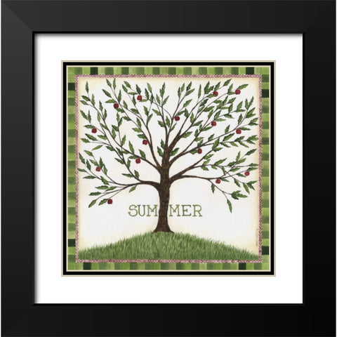 Summer Black Modern Wood Framed Art Print with Double Matting by Shamp, Cindy