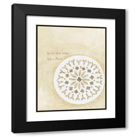 One Mind Black Modern Wood Framed Art Print with Double Matting by Shamp, Cindy