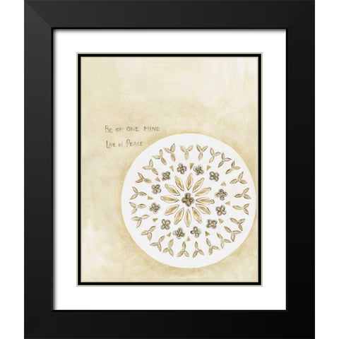 One Mind Black Modern Wood Framed Art Print with Double Matting by Shamp, Cindy