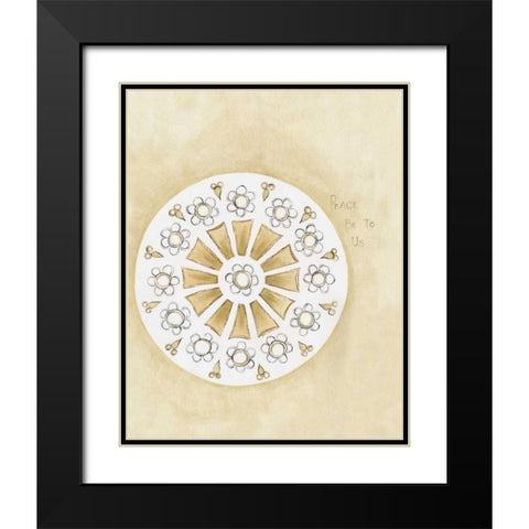 Peace  Black Modern Wood Framed Art Print with Double Matting by Shamp, Cindy