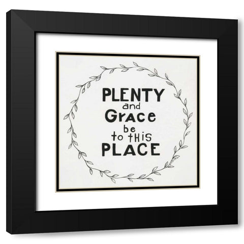 Plenty Black Modern Wood Framed Art Print with Double Matting by Shamp, Cindy