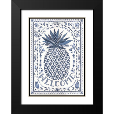 Country Blues II Black Modern Wood Framed Art Print with Double Matting by Shamp, Cindy