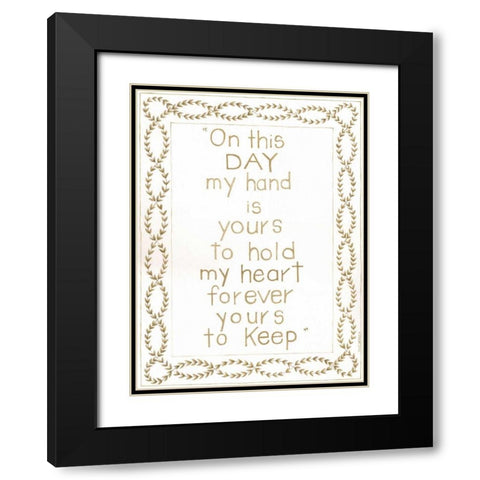 On This Day Black Modern Wood Framed Art Print with Double Matting by Shamp, Cindy