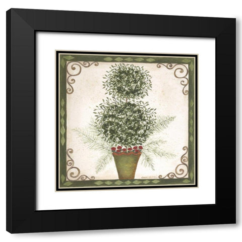Topiary IV Black Modern Wood Framed Art Print with Double Matting by Shamp, Cindy