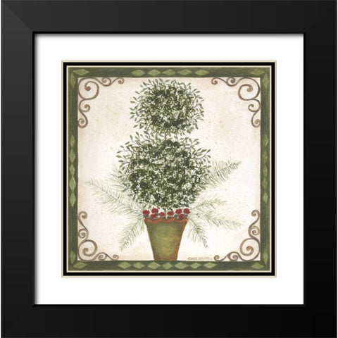 Topiary IV Black Modern Wood Framed Art Print with Double Matting by Shamp, Cindy