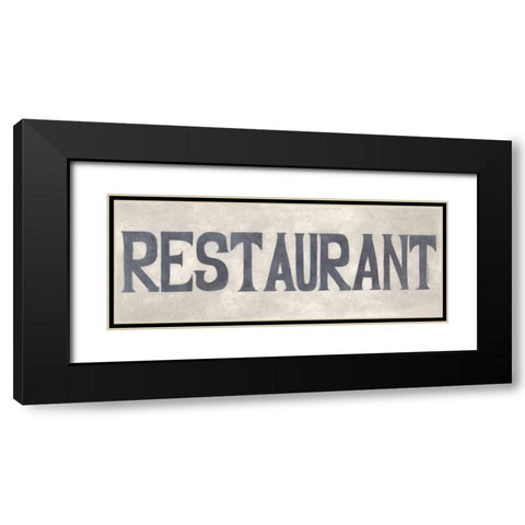 Restaurant Black Modern Wood Framed Art Print with Double Matting by Shamp, Cindy