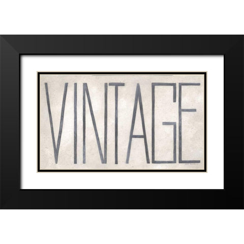 Vintage Black Modern Wood Framed Art Print with Double Matting by Shamp, Cindy