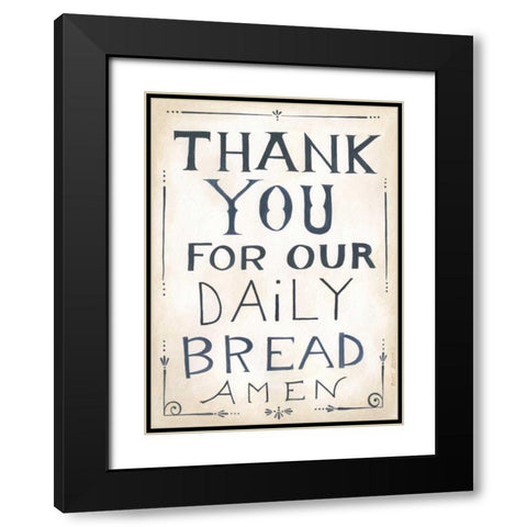 Daily Bread Black Modern Wood Framed Art Print with Double Matting by Shamp, Cindy