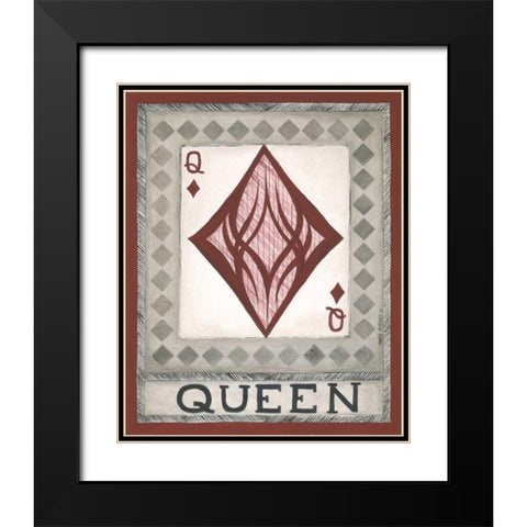 Queen Black Modern Wood Framed Art Print with Double Matting by Shamp, Cindy