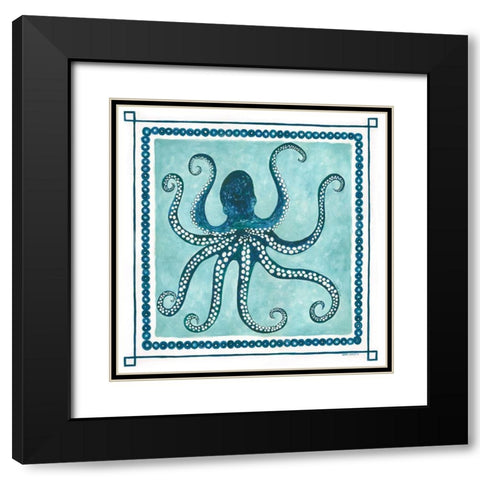 Octopus I Frame Black Modern Wood Framed Art Print with Double Matting by Shamp, Cindy