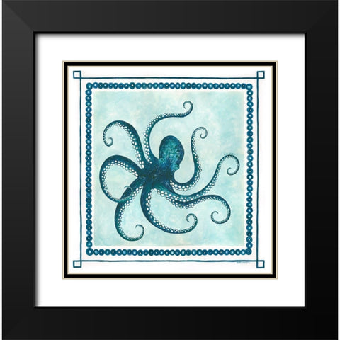 Octopus II Frame Black Modern Wood Framed Art Print with Double Matting by Shamp, Cindy