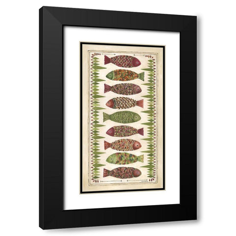 Wild Fish II Black Modern Wood Framed Art Print with Double Matting by Shamp, Cindy