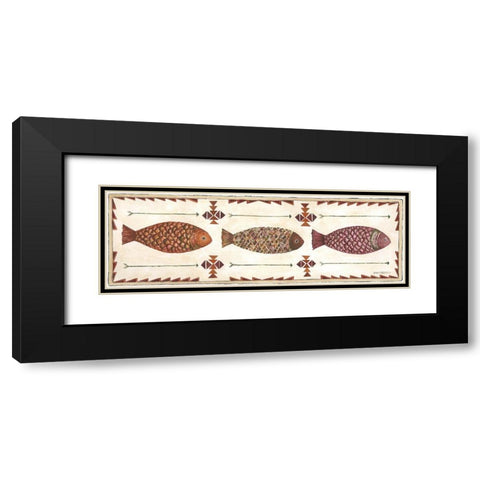 Wild Fish III Black Modern Wood Framed Art Print with Double Matting by Shamp, Cindy