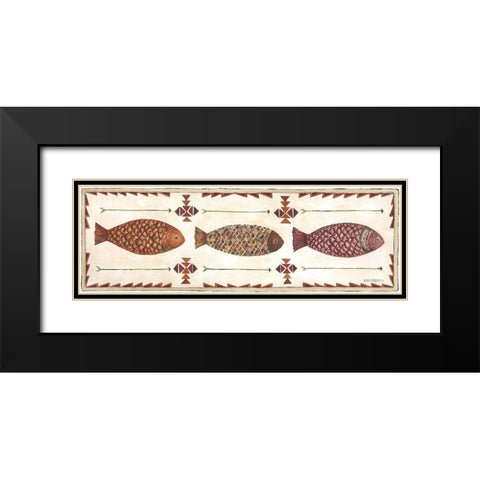 Wild Fish III Black Modern Wood Framed Art Print with Double Matting by Shamp, Cindy