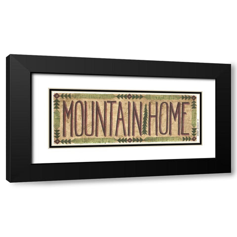 Mountain Home Black Modern Wood Framed Art Print with Double Matting by Shamp, Cindy