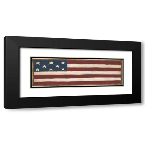 Skinny Flag Black Modern Wood Framed Art Print with Double Matting by Shamp, Cindy