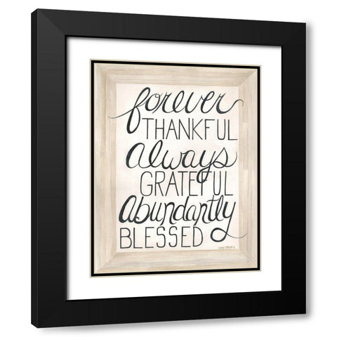 Abundantly Blessed Black Modern Wood Framed Art Print with Double Matting by Shamp, Cindy