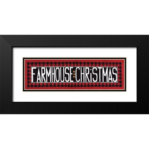 Farmhouse Christmas Black Modern Wood Framed Art Print with Double Matting by Shamp, Cindy