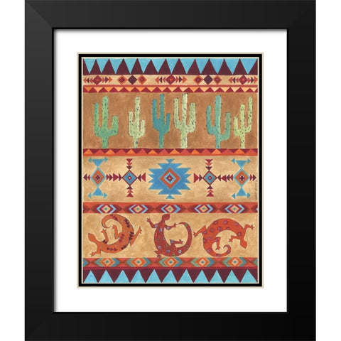 Southwest Black Modern Wood Framed Art Print with Double Matting by Shamp, Cindy