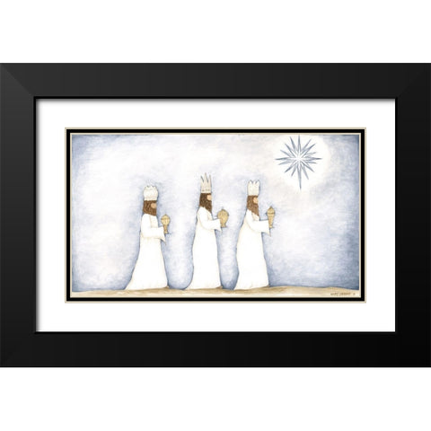 3 Kings Black Modern Wood Framed Art Print with Double Matting by Shamp, Cindy