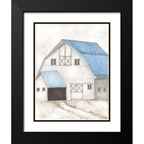 Barn IV Black Modern Wood Framed Art Print with Double Matting by Shamp, Cindy