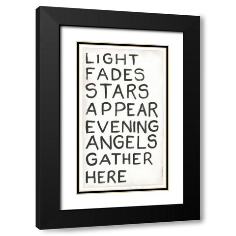 Light Fades Black Modern Wood Framed Art Print with Double Matting by Shamp, Cindy