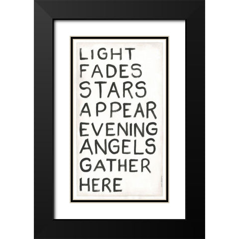 Light Fades Black Modern Wood Framed Art Print with Double Matting by Shamp, Cindy