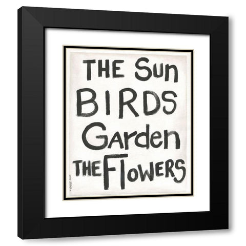 The Sun Shines I Black Modern Wood Framed Art Print with Double Matting by Shamp, Cindy