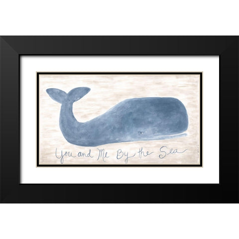 By the Sea Black Modern Wood Framed Art Print with Double Matting by Shamp, Cindy