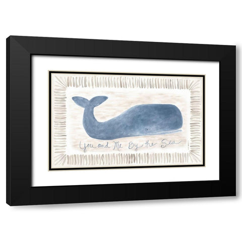 By the Sea Black Modern Wood Framed Art Print with Double Matting by Shamp, Cindy