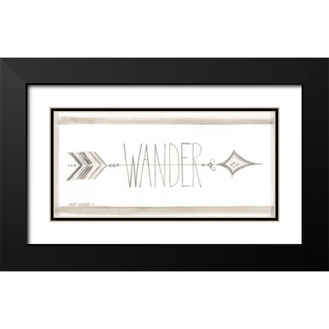 Wander Black Modern Wood Framed Art Print with Double Matting by Shamp, Cindy