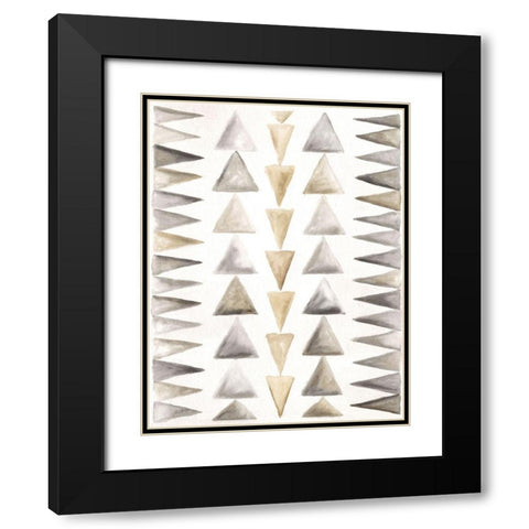Winter Lodge Bkgnd II Black Modern Wood Framed Art Print with Double Matting by Shamp, Cindy