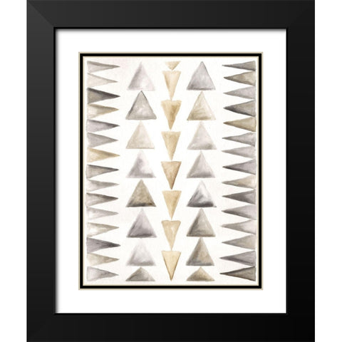 Winter Lodge Bkgnd II Black Modern Wood Framed Art Print with Double Matting by Shamp, Cindy