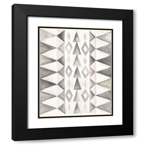 Winter Lodge Bkgnd III Black Modern Wood Framed Art Print with Double Matting by Shamp, Cindy