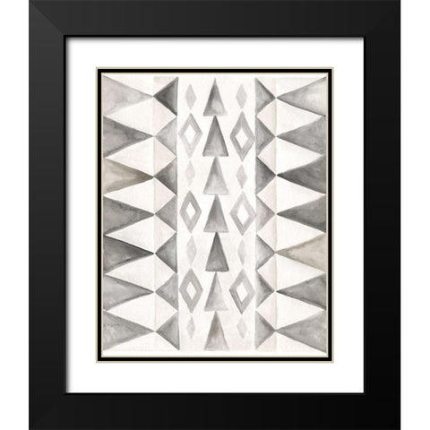 Winter Lodge Bkgnd III Black Modern Wood Framed Art Print with Double Matting by Shamp, Cindy