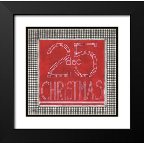 Dec 25. Black Modern Wood Framed Art Print with Double Matting by Shamp, Cindy