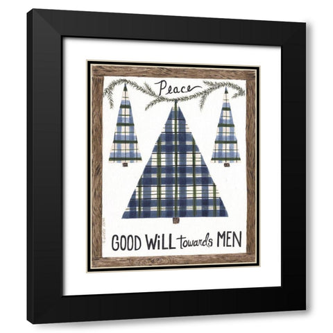 Good Will Black Modern Wood Framed Art Print with Double Matting by Shamp, Cindy