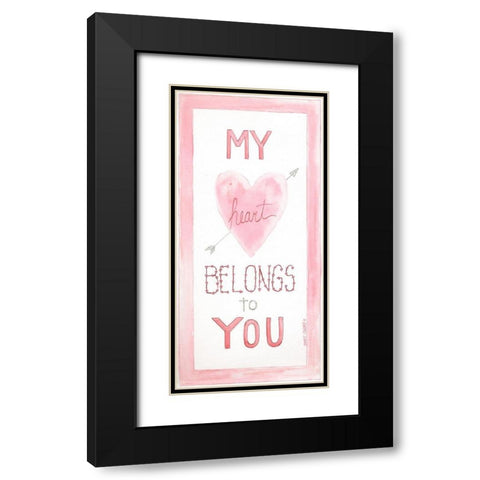 Belongs to You Black Modern Wood Framed Art Print with Double Matting by Shamp, Cindy