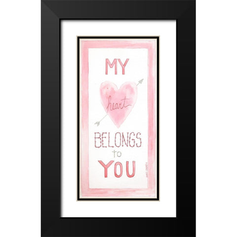Belongs to You Black Modern Wood Framed Art Print with Double Matting by Shamp, Cindy