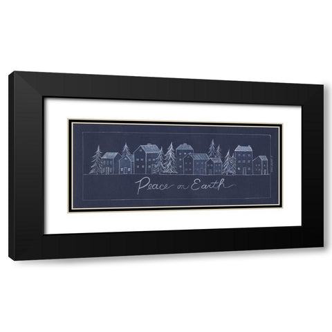 Peace on Earth Black Modern Wood Framed Art Print with Double Matting by Shamp, Cindy