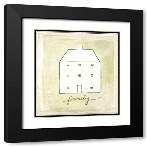 Family Black Modern Wood Framed Art Print with Double Matting by Shamp, Cindy