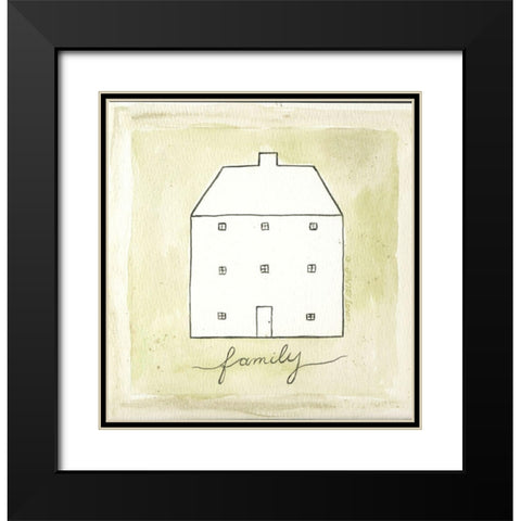 Family Black Modern Wood Framed Art Print with Double Matting by Shamp, Cindy