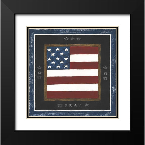 Pray Black Modern Wood Framed Art Print with Double Matting by Shamp, Cindy