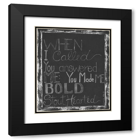 Stout Hearted Black Modern Wood Framed Art Print with Double Matting by Shamp, Cindy