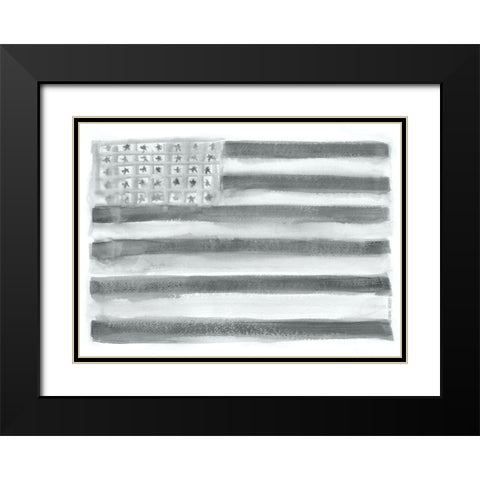 Big Flag III Black Modern Wood Framed Art Print with Double Matting by Shamp, Cindy