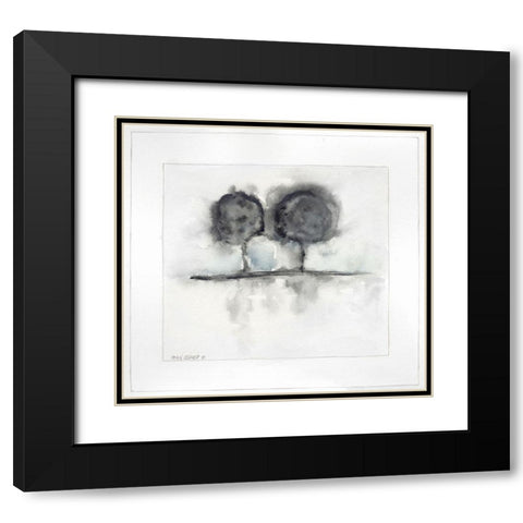On the Horizon IV Black Modern Wood Framed Art Print with Double Matting by Shamp, Cindy