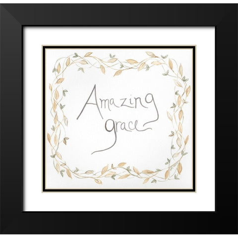 Amazing Grace Black Modern Wood Framed Art Print with Double Matting by Shamp, Cindy