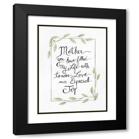 Special Joy Black Modern Wood Framed Art Print with Double Matting by Shamp, Cindy
