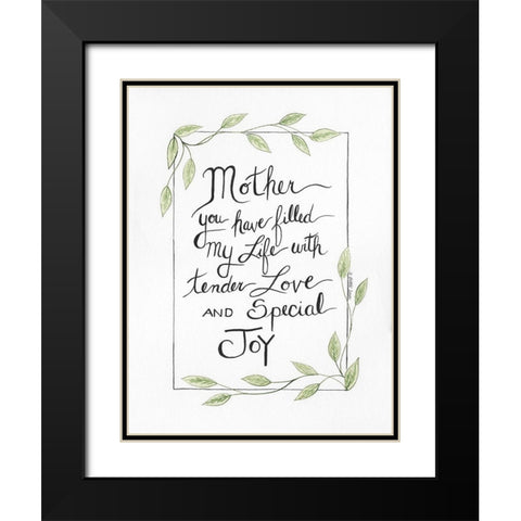 Special Joy Black Modern Wood Framed Art Print with Double Matting by Shamp, Cindy
